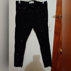 Hyper Denim black stretch denim jeans with zipper in Size 32